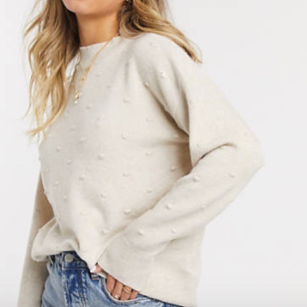 New Oasis Cream Funnel Neck Sweater